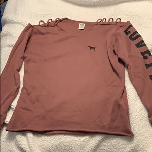 Pink crew neck